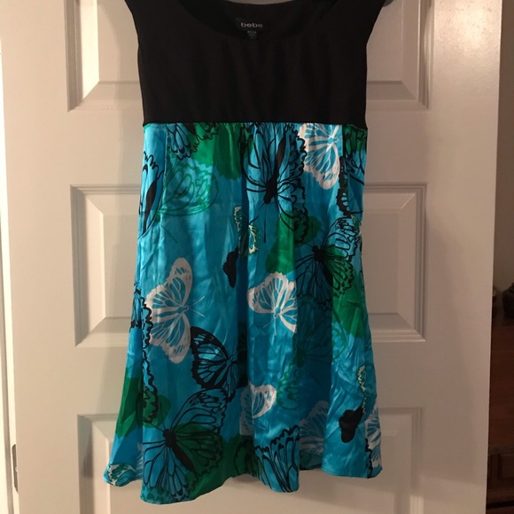 Bebe butterfly silk dress - Picture 2 of 16